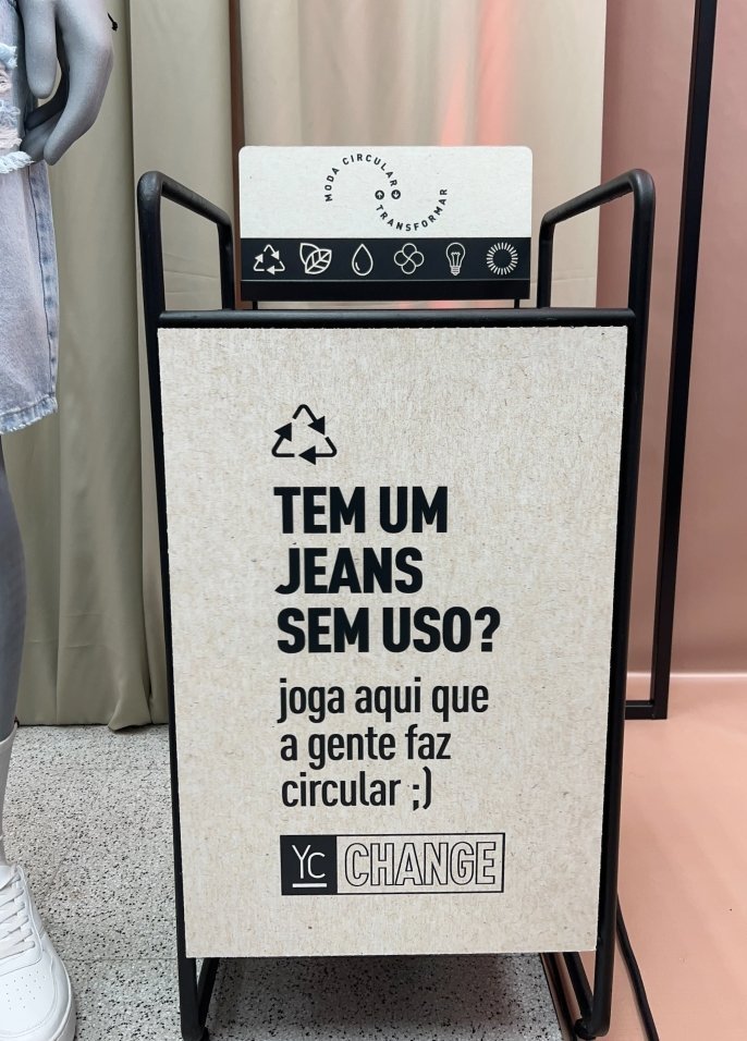 imagem de local adequado para descarte do seu jeans