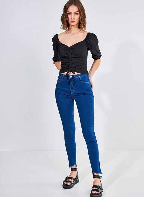calça jeans slim preta - youcom: vem cá conferir suas peças favoritas