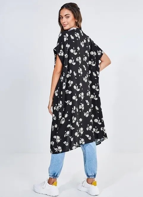 kimono longo estampado kimono longo estampado