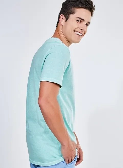 camiseta manga curta verde claro camiseta manga curta verde claro