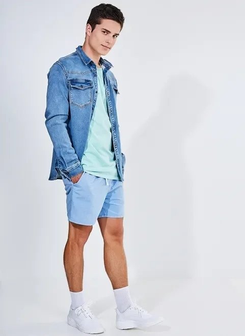 camiseta manga curta verde claro camiseta manga curta verde claro