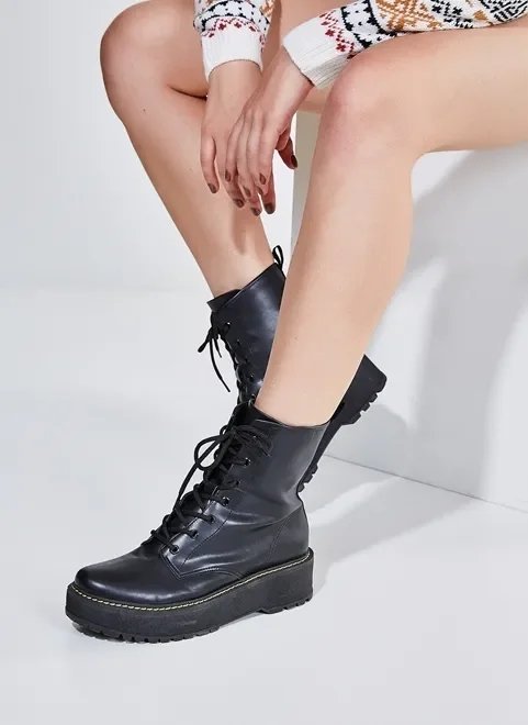 bota coturno feminina bota coturno feminina