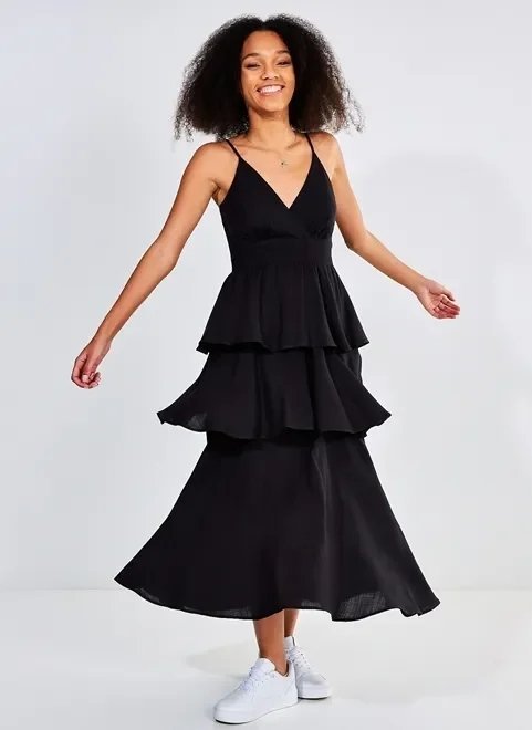 vestido de alcinha com babados vestido de alcinha com babados