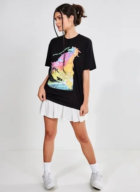 camiseta manga curta bela adormecida camiseta manga curta bela adormecida