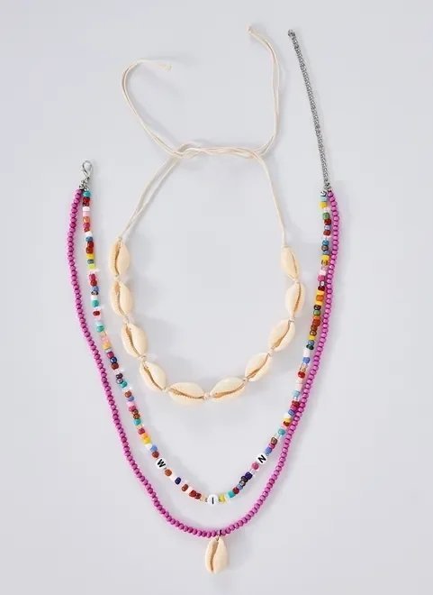 kit colares conchas e miçangas kit colares conchas e miçangas