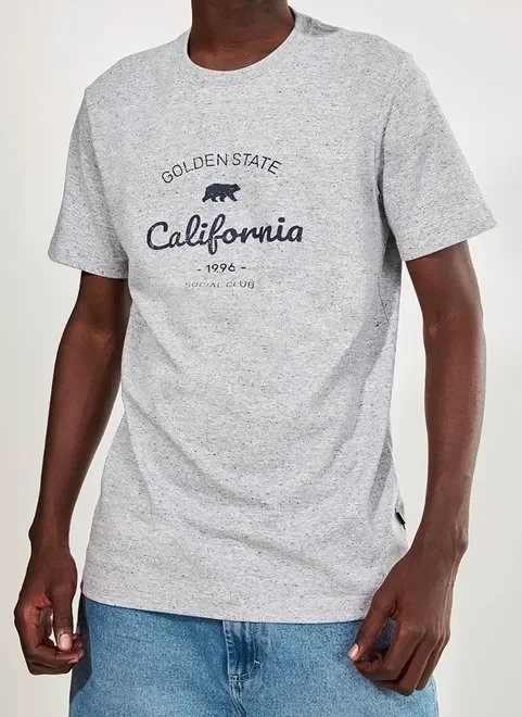 camiseta cinza mescla califórnia camiseta cinza mescla califórnia