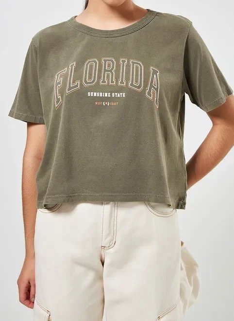 camiseta estonada college flórida camiseta estonada college flórida