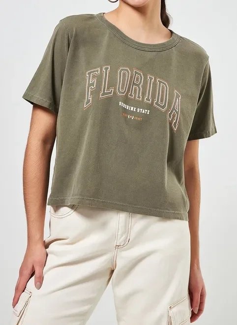 camiseta estonada college flórida camiseta estonada college flórida