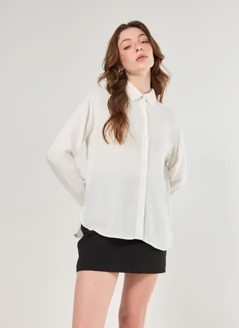 camisa oversized de manga longa camisa oversized de manga longa