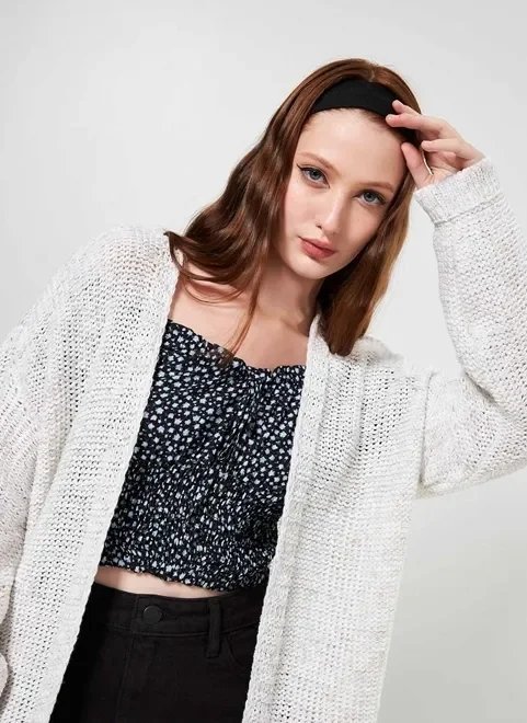 cardigan kimono em tricô cardigan kimono em tricô