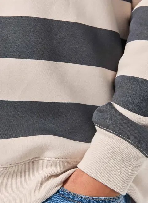 moletom listrado sem capuz moletom listrado sem capuz