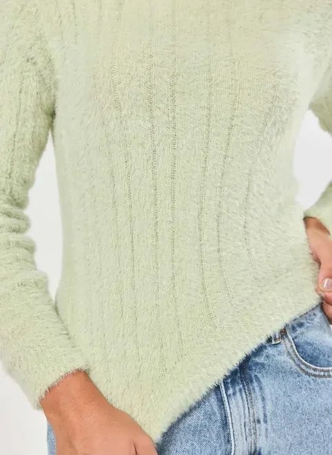 blusa de tricô pelinhos verde lima blusa de tricô pelinhos verde lima