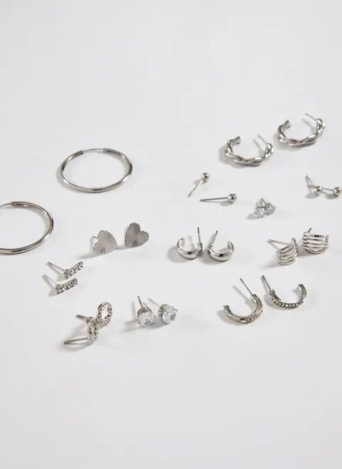 conjunto 12 brincos e argolas conjunto 12 brincos e argolas