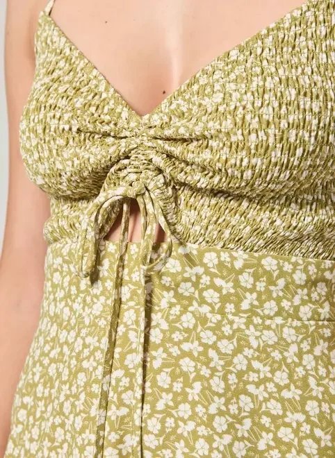 vestido curto alcinha verde florido vestido curto alcinha verde florido