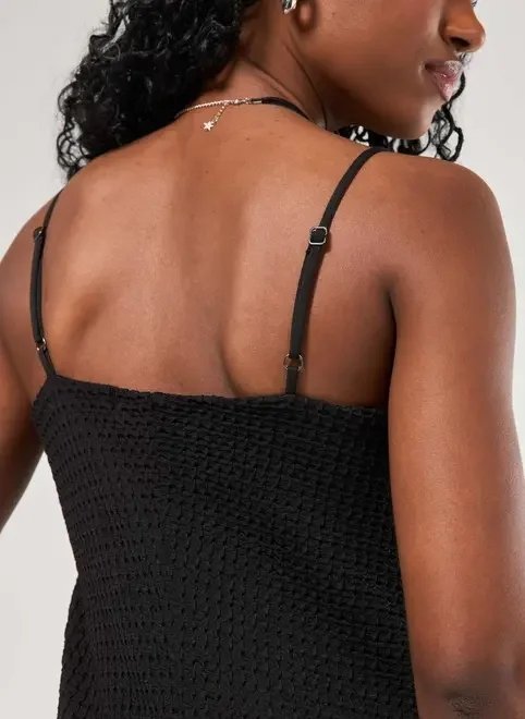 vestido midi texturizado preto vestido midi texturizado preto