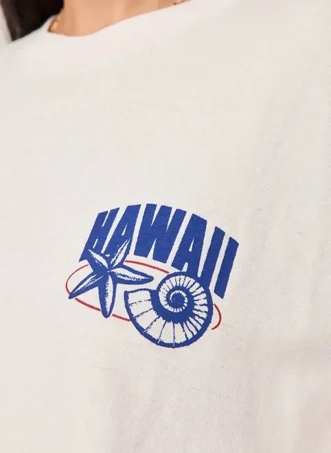 camiseta oversized off-white hawaii camiseta oversized off-white hawaii