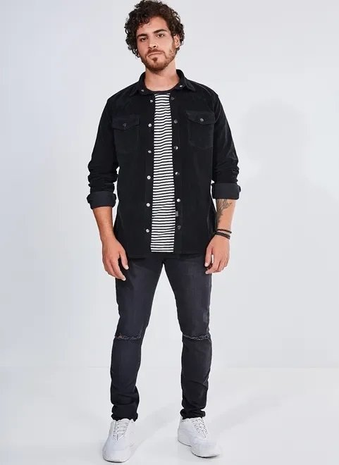 camisa em veludo cotelê camisa em veludo cotelê