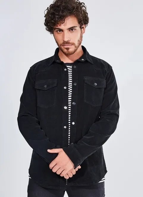 camisa em veludo cotelê camisa em veludo cotelê